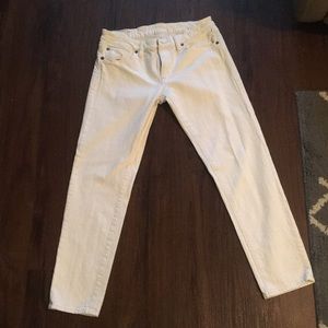 Ralph Lauren white crop skinny jeans